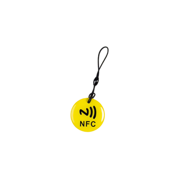 Brelok TAG NFC NTAG213 13.56MHz pusty programowalny Ż&oacute;łty
