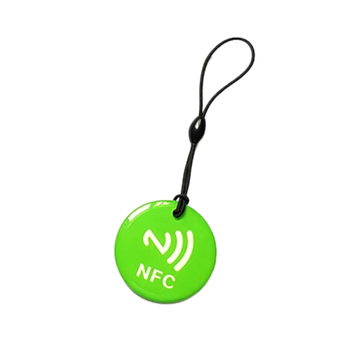 Brelok TAG NFC NTAG213 13.56MHz pusty programowalny Zielony