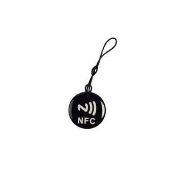 Brelok TAG NFC NTAG213 13.56MHz pusty programowalny Czarny