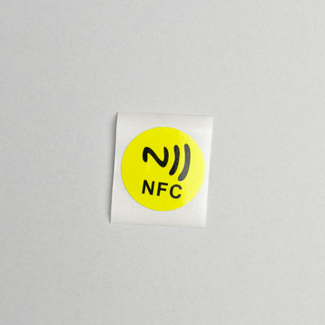 NFC Tag NTAG215 Naklejka ETYKIETA 13.56MHz Okrągły 25 mm pusty programowalny - Ż&oacute;łty