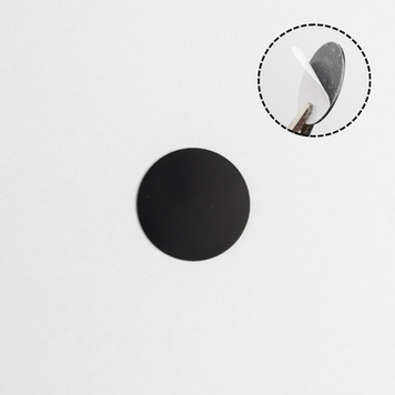 NFC Tag NTAG215 PVC karta Naklejka ETYKIETA 13.56MHz Okrągły 25 mm pusty programowalny Samoprzylepne - Czarny