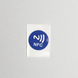 NFC Tag NTAG215 Naklejka ETYKIETA 13.56MHz Okrągły 25 mm pusty programowalny - Niebieski