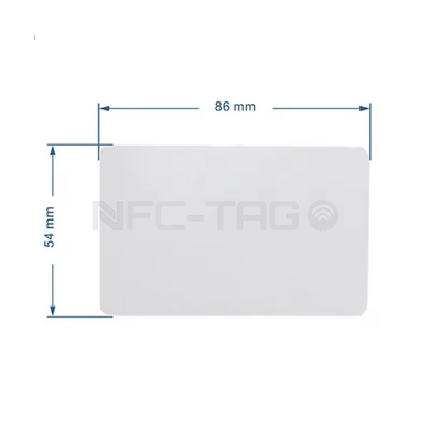 NFC Tag NTAG215 PVC karta 13.56MHz Prostokątny 0,87*85,5*54 mm pusty programowalny - Biały