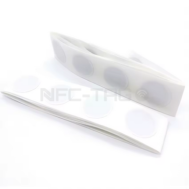 NFC Tag NTAG216 Naklejka ETYKIETA 13.56MHz Okrągły 25 mm pusty programowalny - Biały 50 SZT