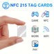 NFC Tag NTAG215 PVC karta 13.56MHz Prostokątny 22*30 mm pusty programowalny - Biały 50 SZT