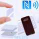 NFC Tag NTAG215 PVC karta 13.56MHz Prostokątny 22*30 mm pusty programowalny - Biały 50 SZT