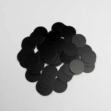NFC Tag NTAG215 PVC 13.56MHz Okrągły 25 mm pusty programowalny - Czarny 50 SZT